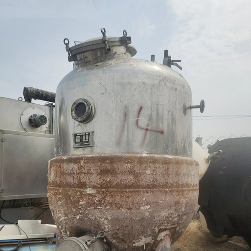 Used Explosion-Proof Reaction Kettle Electric Heating Homogeneous Emulsification Vacuum Fermentation Tank