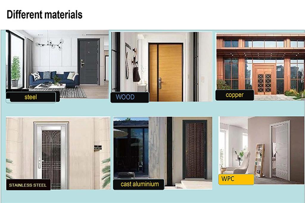 Factory Composite Safety Steel Interior Door Strong for Home Anti-Thife Fireproof